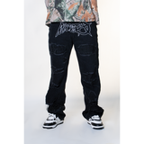 BLACK ROCKSTAR DISTRESSED WATSON DENIM