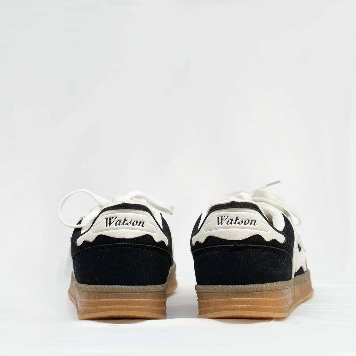 Boneba low-top sneaker in Black, black and white – alternate view 3
