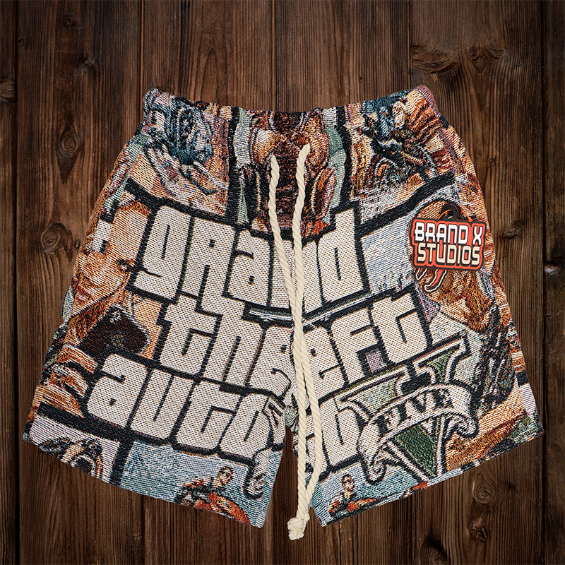 GRAND THEFT AUTO TAPESTRY SHORTS – Allstarelite.com