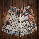 GRAND THEFT AUTO TAPESTRY SHORTS