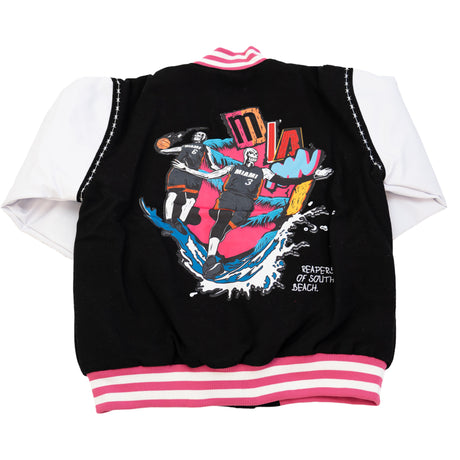 BRAND X MIAMI REAPERS VARSITY JACKET (BLACK)