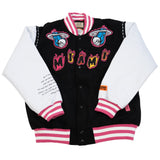 BRAND X MIAMI REAPERS VARSITY JACKET (BLACK)