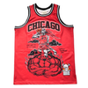 BRAND X REMEMBER ME CHICAGO BASKETBALL JERSEY (RED)