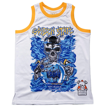 BRAND X GOLDEN STATE BASKETBALL JERSEY (WHITE)