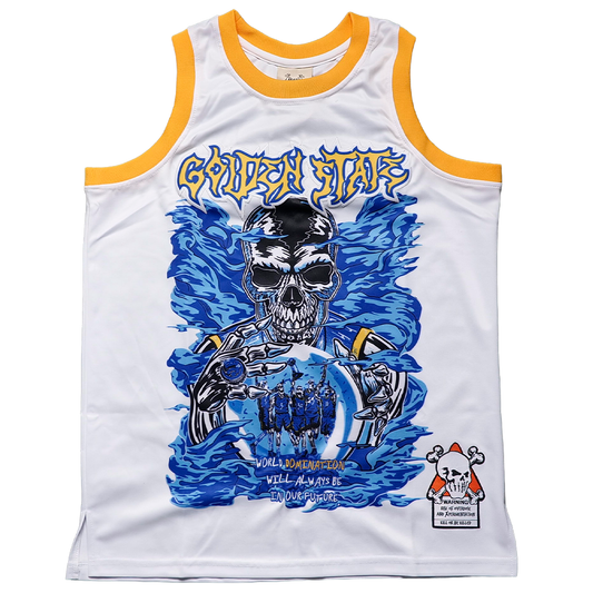 BRAND X GOLDEN STATE BASKETBALL JERSEY (WHITE)