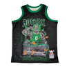 BRAND X BOSTON TICKET TO HELL BASKETBALL JERSEY (BLACK)