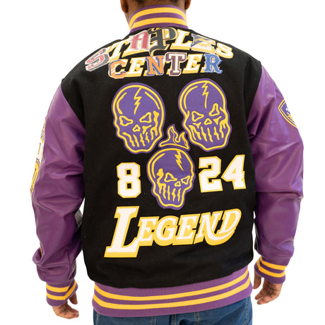 BRAND X STAPLES CENTER KOBE VARSITY JACKET (BLACK)