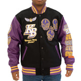 BRAND X STAPLES CENTER KOBE VARSITY JACKET (BLACK)