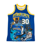 BRAND X GOLDEN STATE SPLASH BROS BASKETBALL JERSEY (ROYAL)