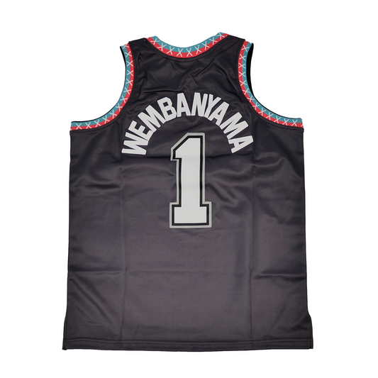 BRAND X SAN ANTONIO BLACK BASKETBALL JERSEY