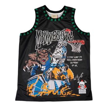 BRAND X ANTHONY EDWARDS MINNESOTA BLACK BASKETBALL JERSEY