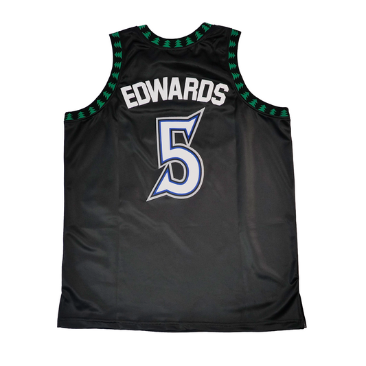 BRAND X ANTHONY EDWARDS MINNESOTA BLACK BASKETBALL JERSEY