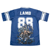 BRAND X DALLAS CEEDEE LAMB FOOTBALL JERSEY (NAVY)