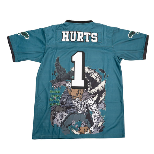 BRAND X JALEN HURTS FOOTBALL JERSEY (GREEN)