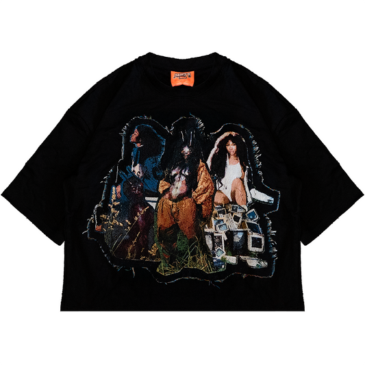 SZA LANA SOS TAPESTRY T-SHIRT