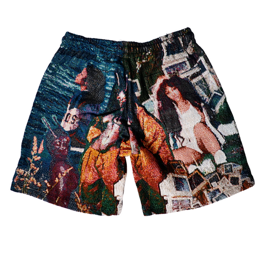 SZA LANA SOS TAPESTRY SHORTS