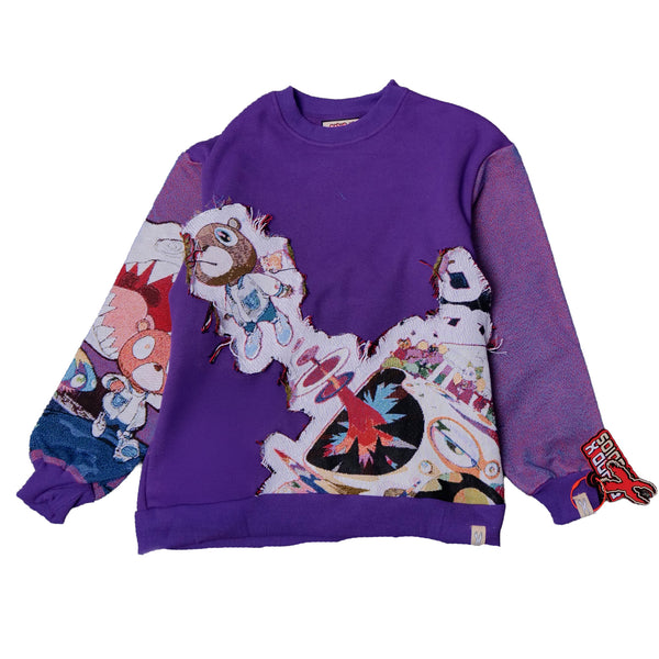 GRADUATION CUTOUT TAPESTRY SWEATSHIRT