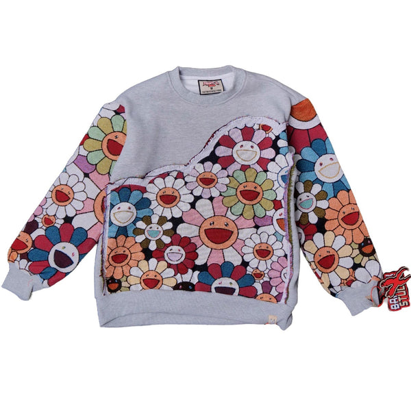 MURAKAMI CUTOUT TAPESTRY SWEATSHIRT (MULTI)