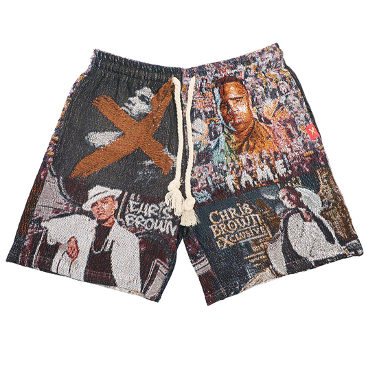 CHRIS BROWN ALBUMS TAPESTRY SHORTS