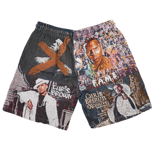 CHRIS BROWN ALBUMS TAPESTRY SHORTS
