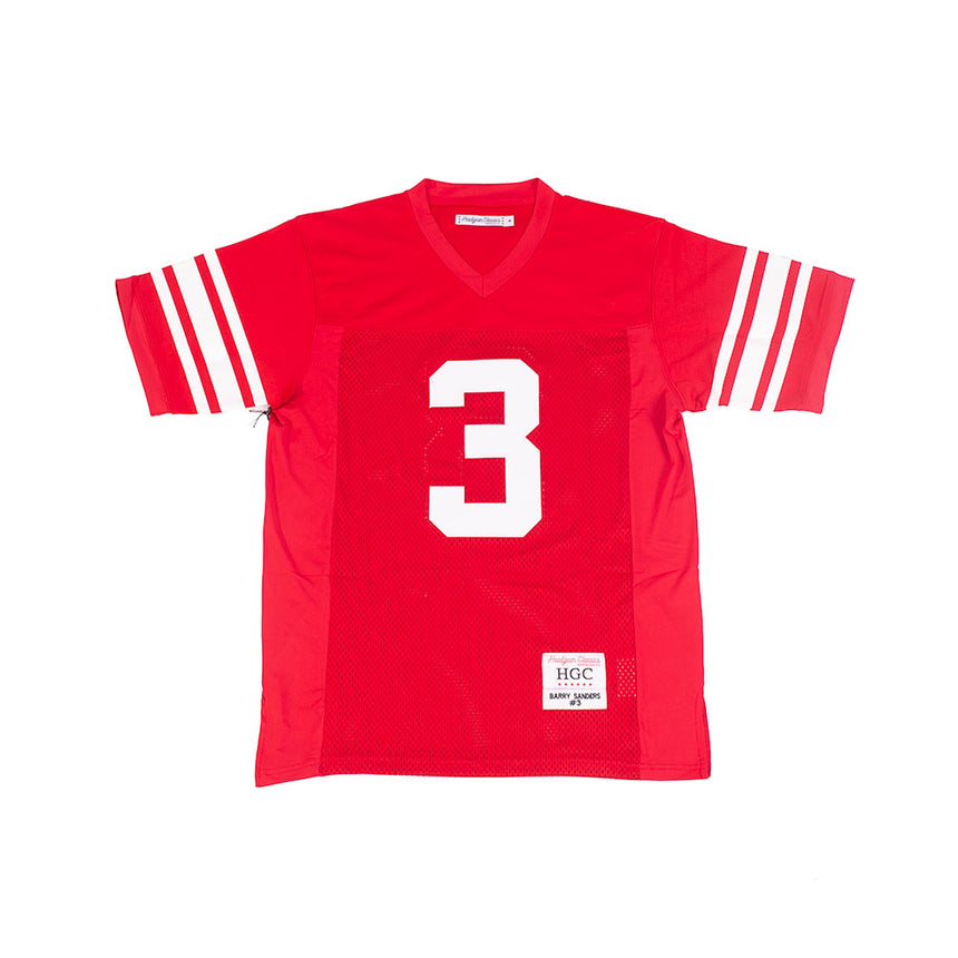 BARRY SANDERS HOME HIGH SCHOOL FOOTBALL JERSEY (RED)