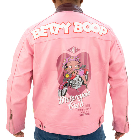 BETTY MOTORCYCLE YOUTH WMOTO RACING JACKET (PINK)