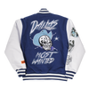 BRAND X DALLAS MOST WANTED VARSITY JACKET (NAVY)