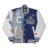 BRAND X DALLAS MOST WANTED VARSITY JACKET (NAVY)