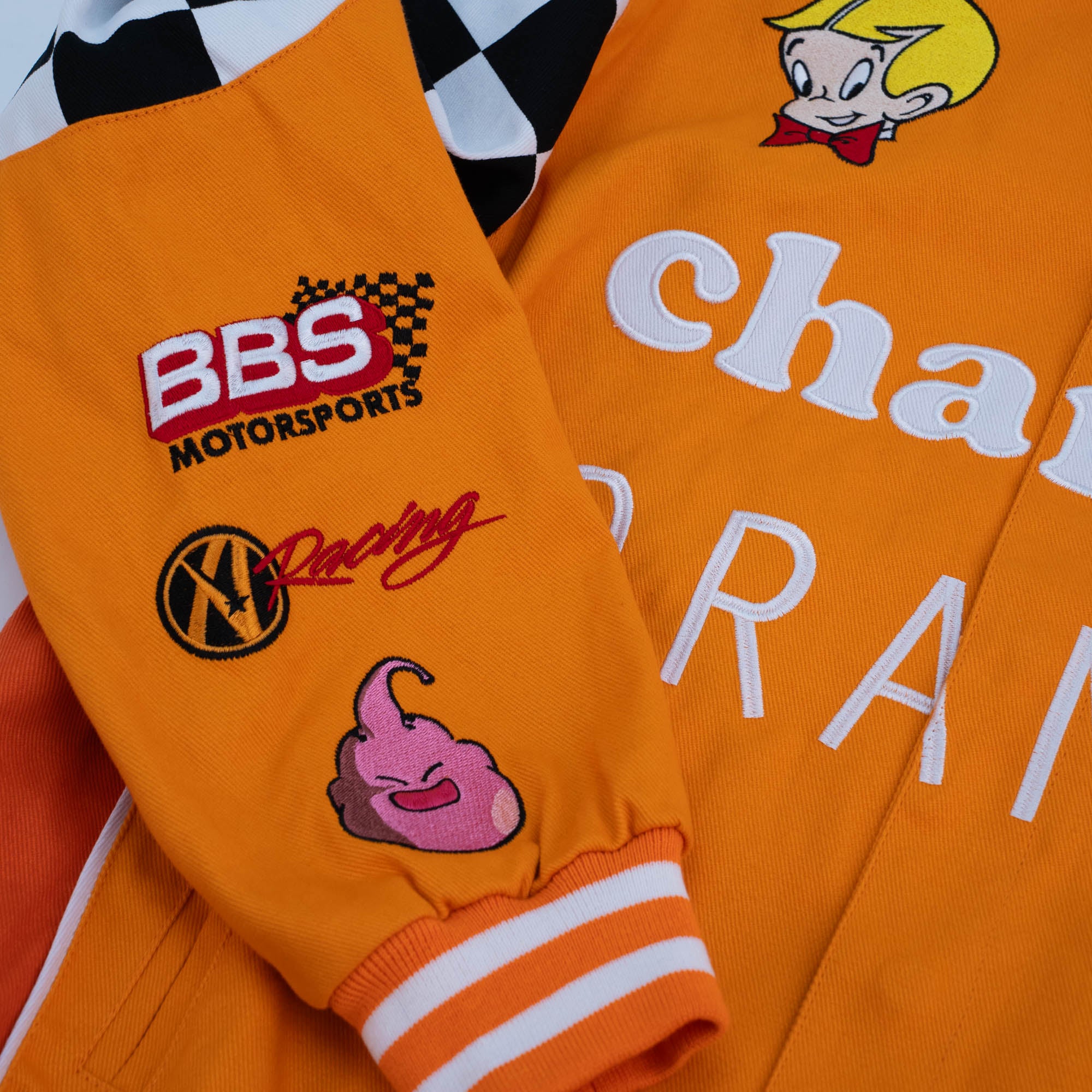 CHANNEL RACING JACKET (ORANGE) – Allstarelite.com