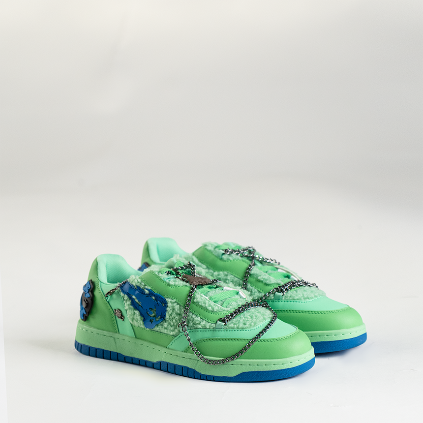 COURT CLASSIC SNEAKERS (UNCHAINED BEARS GREEN)
