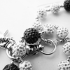 Crystal Black & Silver Pant Chain