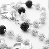 Crystal Black & Silver Pant Chain