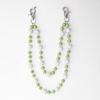 Crystal Green & Silver Pant Chain