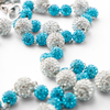 Crystal Blue & Silver Pant Chain