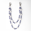 Crystal Purple & Silver Pant Chain