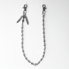 Silver Skull Feather Pant Chain