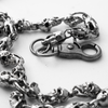 Silver Skull Feather Pant Chain