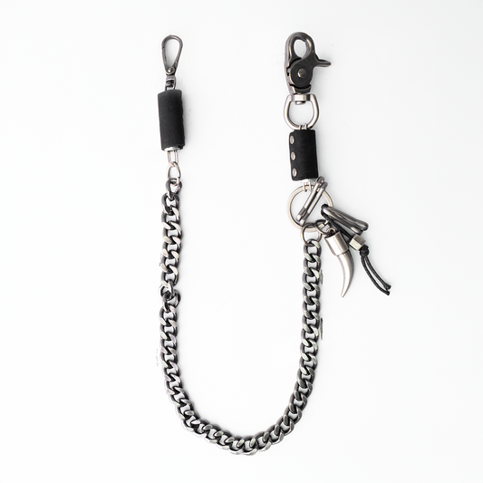 Silver Horn Pant Chain