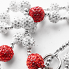 Crystal Red & Silver Pant Chain