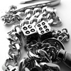 Silver Dice Pant Chain