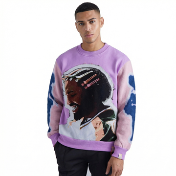 DRAKE CLIPS CUTOUT TAPESTRY SWEATSHIRT
