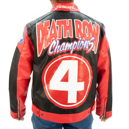 DEATHROW CHAMPS MOTO RACING JACKET (BLACK/RED)