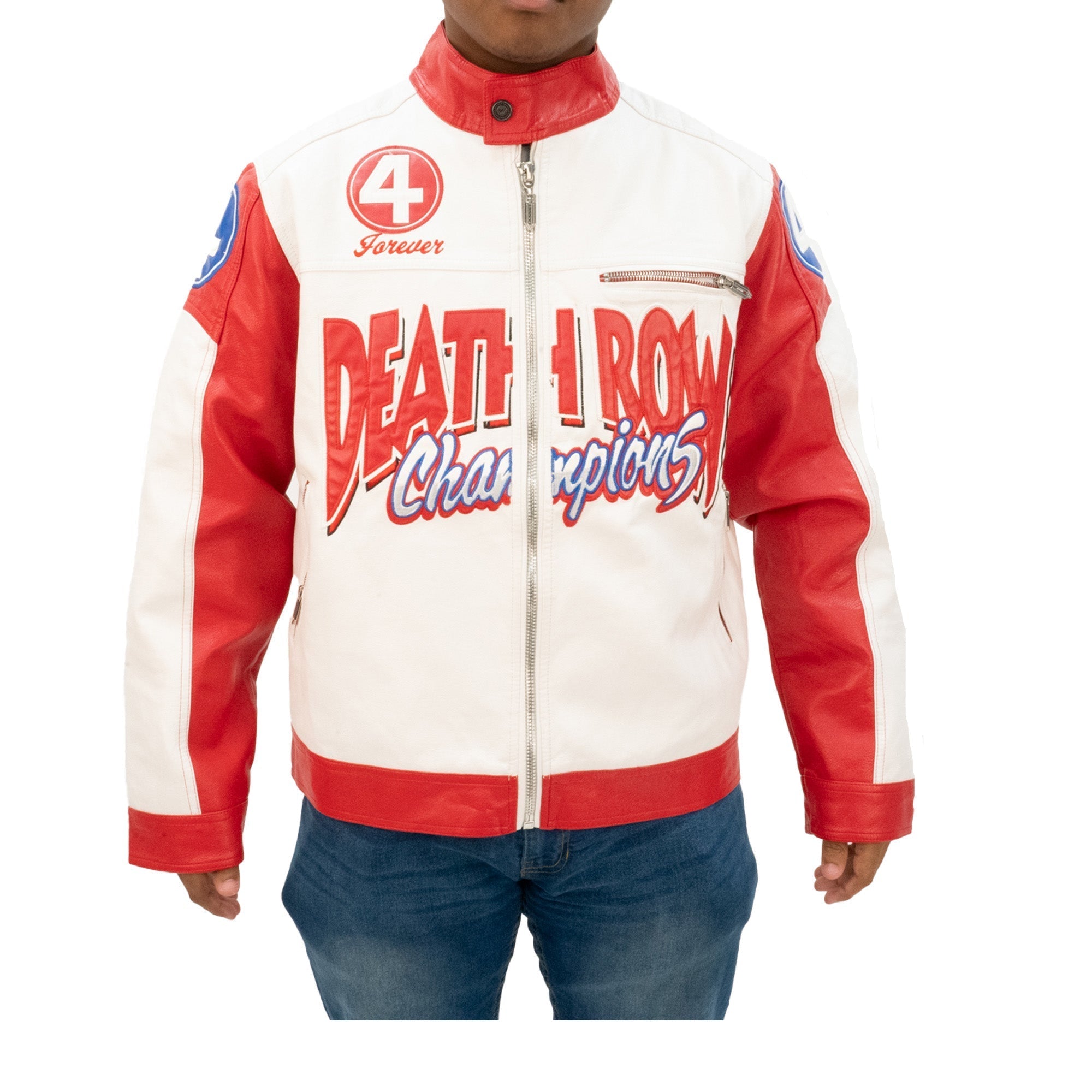 オフホワイトTHE END  ジャケットRED Off-White オフホワイト レザー ライダースジャケット | レッド