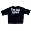 WATSON LIVE FOR SPEED CROPPED T-SHIRT (BLACK)