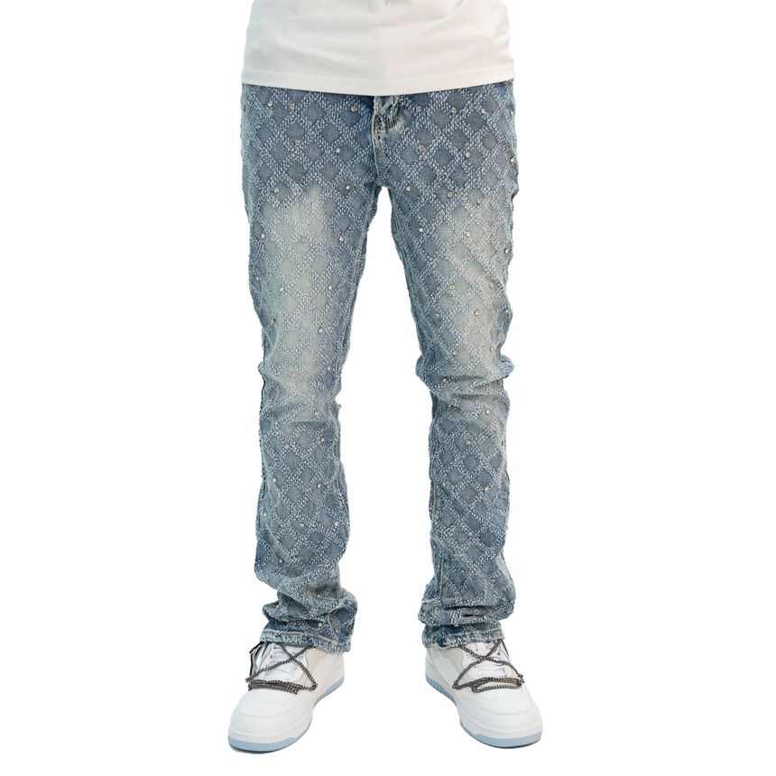 WATSON BLUE DENIM DIAMOND STITCH LF00002