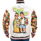 YOUTH FRESH PRINCE RETRO SATIN JACKET (WHITE)