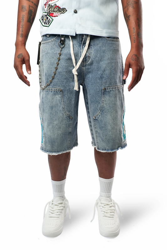WATSON DOVE LIGHT BLUE DENIM SHORTS