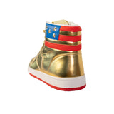 GOLD TRUMP SNEAKERS (HIGH TOP)