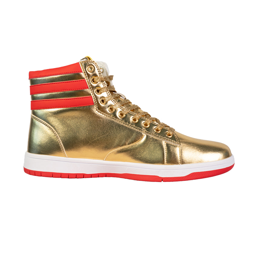 GOLD TRUMP SNEAKERS (HIGH TOP)
