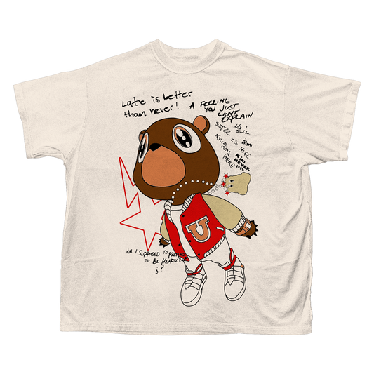 GRADUATION BEAR T-SHIRT (CREAM)